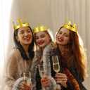 60 Pieces Paper Crowns Hat Gold Birthday Party Crown Hats for Birthday Celebration Baby Shower Photo Props