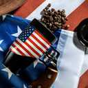 Novelty Coffee Mugs for Men, Ceramic Funny Gun Cup, Revolver Mugs, Birthday Gifts for Father, Black Cool Unique Coffee Mug for Men, Fathers Day Dad Gifts(16 oz Black Flag)