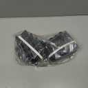 Goovilla Deck Railing Bracket Connectors, 2x4 Brackets for Railing Wood Lumber Post, 20 PCS Sturdy Nylon Deck Rail Bracket with 120 PCS Coating Screws for Wooden Stair Fence Railings Handrail, Black