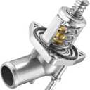BDFHYK 902-2090 Upgrade Aluminium Coolant Thermostat Housing Assembly Compatible with Escalade ESV Silverado Suburban Tahoe Sierra Yukon 4.3L 5.3L 6.2L Replace 12674639 15-11125