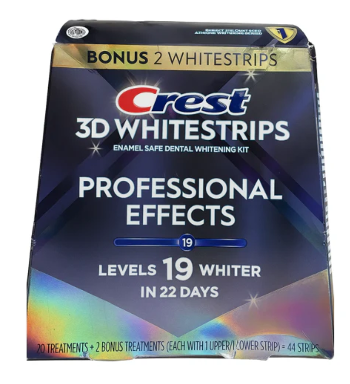 Crest 3D Whitestrips Professional Effects – Teeth Whitening Kit, 13 Treatments, Each with 1 Upper/1Lower, 44 Strips – Crest 3DWhite Teeth Whitening Strips
