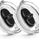 2 Pack 20 oz Replacement Stronghold Lid for YETI Rambler TraveI Mug with Threads Only, Spill Proof Screw Top Lid for YETI Threaded Travel Mug