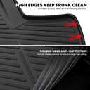 LASFIT Trunk Mat for Honda Civic Sedan 2022-2026 & Civic Sedan Hybrid 2025-2026, All Weather TPE Custom Fit Trunk Liner Trunk Tray Cargo Mat Cargo Liner Cargo Tray (Not for Hatchback/Type-R)