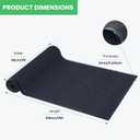 Commercial Runner Rug, 3 x 10 FT Entrance Floor Mat Area Rugs Hallway Carpet with Non-Slip PVC Backing Indoor Outdoor Home Doormat for Office Balcony Corridor Kitchen Garage (Black), 2'11" x 9'10"