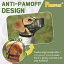 Dog Muzzle, Soft Mesh No Barking Pet Muzzles for Small Medium Large Sized Dogs, Breathable Drinkable Dog Mouth Guard Adjustable Puppy Muzzle to Prevent Dogs Biting Chewing and Licking,M