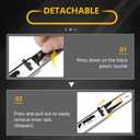 20 inch Ball Bearing Drawer Slides 6 Pairs (12pcs) - 100LB Capacity, Full Extension Side Mount Slides for Kitchen Cabinets, Wardrobes, Office Furniture (Silver 20inch)