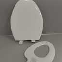 Mayfair NextStep2 Toilet Seat with Built-In Potty Training Seat, Slow-Close, Removable that will Never Loosen, Elongated, White
