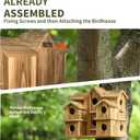 Bird Houses for Outside 10 Hole Bird House Room for 10 Bird Families Large Bird House for Garden/Courtyard/Backyard Decor Finch Bluebird Cardinals Handmade Hummingbird House