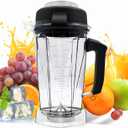 For Vitamix Blender Pitcher 64oz, Replacement for 5000 5200 5500 6300 7500 Pro200 500 750 Vita-Prep vm0101 vm0102 vm0103 E310 320, asy172 Classic/Commercial series etc Pitcher Jar Cup (5200-Lid with Flap)