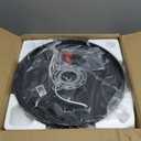 Black Flush Mount Ceiling Light Fixtures, 2-Light Ceiling Mount for Farmhouse with Seeded Glass Lampshade, Industrial Flush Mount Light Fixture Farmhouse for Hallway, Kitchen, Entryway and Foyer, Matte Black