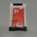 Liquid Silicone Case for iPhone 13 pro with Magnetic Ring Stand, Upgraded Camera Lens Protection, Mil-Grade Drop Shockproof, Anti-Scratch Microfiber Lining Silicone Case (Red)