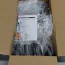 TOBUSA Semi Flush Mount Ceiling Light Fixture Matte Black, Modern Sputnik Close to Ceiling Light, Chandelier Light Fixture Ceiling for Bedroom Kitchen Living Room Dining Room, 4 Light E26 Socket