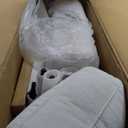 Leisure Chair Lounge Chair Velvet White Color – Cleanable Cushion – Comfortable and Safe – Easy Assembly