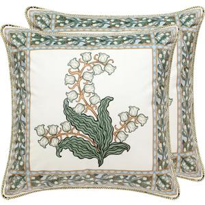 patdrea Decorative Square Throw Pillow Covers 18"X18",Velvet Soft Farmhouse Throw Covers,Floral Throw Pillow Case for Couch Sofa Bed Living Room2Pack