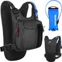 JXFUKAL Running Vest, Lightweight Hydration Backpack with 2L Water Bladder, Reflective Hydration Pack, Tactical Chest Pack Bag for Hiking Running Cycling Marathon for Women Men