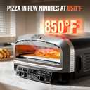BIG HORN Pizza Oven Indoor, 14 Inch Electric Countertop Pizza Oven up to 850 with 6 Preset Modes, Perfect Pizza Maker Machine for Home, Pizza Cooker with Pizza Stone and Pizza Peel, Stainless Steel