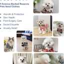 Striped Dog Shirts for Small Medium Dogs - Summer Mellow Collared Polo T Shirt Puppy Cotton Clothes Cats for Cute Boy Girl Pets, Navy Blue, Small