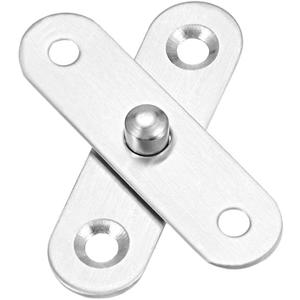 uxcell 8 Sets Stainless Steel 360 Degree Rotating Door Pivot Hinge 57mm x 16mm