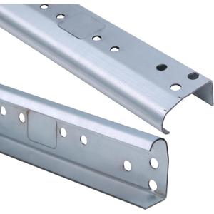 Bueyfolt Garage Door Track, Vertical Track Replacement for 7FT Door, 76 Inch Spliced Rails, for Residential/Light Commercial Side Tracks for 2-Inch Rollers