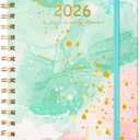 2026 Planner, Weekly and Monthly Calendar Planner for Women, Jan 2026 - Dec 2026, Hardcover Planning Agenda book, Spiral Bound, Inner Pocket, 6.3" x 8.5"