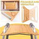 Walker Tray for Folding Walker, Tray for Walker for Seniors Detachable with Cup Holder, Foldable Walker Accessories for Elderly,Tray Table Fits Most Standard Walkers