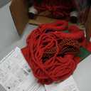 Outerman Hammock Chair, Hanging Chair with 3 Cushions and Foot Rest Support, Sturdy Metal Spreader Bar Max 440 Lbs, Swing Chair for Bedroom, Indoor & Outdoor, Patio, Porch or TreeRed