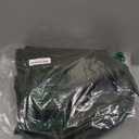 NICETOWN Dark Green Blackout Cafe Satin Curtains for Small Windows, 42" Wide by 84" Long, 2 Panels, Grommet Noise Reducing Faux Silk Blackout Drapes for Dining Room