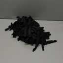 Disposable Pleated Bouffant, Polypropylene Non-Woven Hair Cover, Breathable & Latex-Free, Hygienic Hair Net (21", Black)