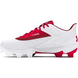 Under Armour Boys' Leadoff Low Rm Jr 3.0 Baseball Shoes (9 Infant, (600) Red/White/Red)