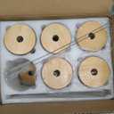 20 Oz Drinking Glasses with Bamboo Lids and Glass Straw - 6 Pcs Glass Cups Beer Ice Coffee Glasses Cute Aesthetic Cup Great for Coffee Bar Accessories Include 2 Cleaning Brushes