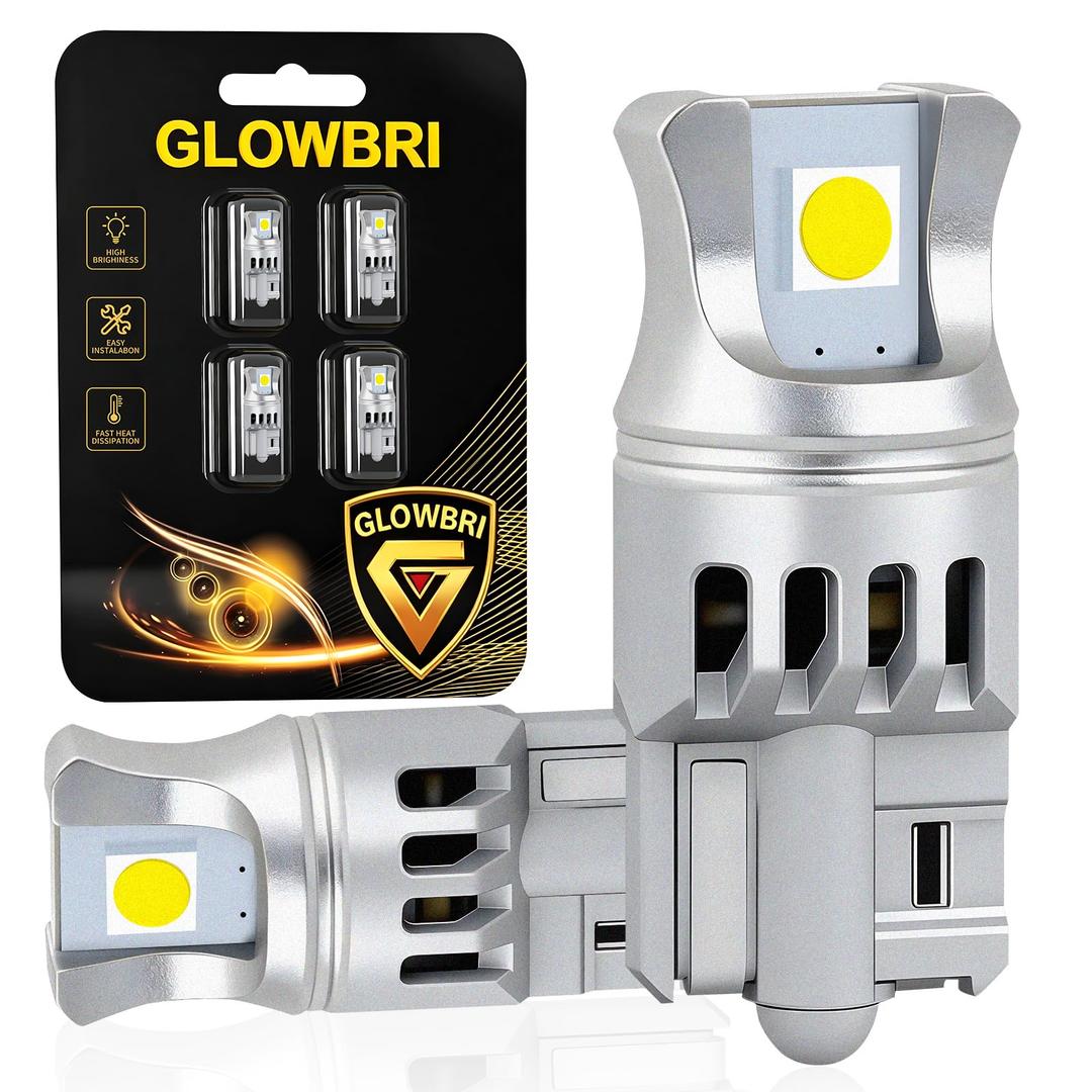 2 x GLOWBRI White 194 LED Bulbs License Plate/Interior/Dashboard/Reading Lights