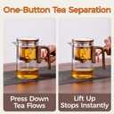 Enchanted Tea Pot with Tea Infuser, Loose Leaf Tea Steeper, 20 oz