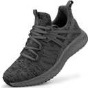 Abboos Sport Running Shoes for Women Mesh Breathable Gym Sneakers Trail Runners Fashion Sneakers Dark Grey Size 7