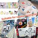 4 x 24Pcs Cute Cartoon Stickers, Mixed & Matched with 8 Designed Anime Sticker (3 of Each) for Reward, Party Decoration, Decor, Gift Idea