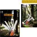 Window Breaker Multitool with 16-in-1 Survival Gear for Camping Hiking and DIY jobs with Hammer,Plier,Pocket Knife,Bottle Opener,wrench,Screwdriver