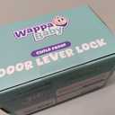 Door Lever Lock (2 Pack)  Prevents Toddlers from Opening Doors  Easy One-Hand Operation for Adults  Durable ABS with 3M Adhesive Backing  No Tools Needed for Install (White)