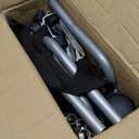 Heavy Duty 3-Bag Laundry Sorter Rolling Cart, Silver/Assorted Durable Triple Laundry Hamper with Removable Bags and Lockable Wheels for Laundry Room Organization