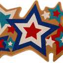 Dunzy 4th of July Coir Doormat Patriotic Star Doormats Outdoor American Coir Cookie Door Mats 250th Anniversary Non Slip Mats for Indoor Outdoor Bedroom Living Room Bathroom Holiday Decor 30 x 18 Inch, Independence Day