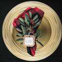 13 Inch Round Charger Plates, Set of 6, Dinner Chargers Bulk Wedding (Gold)