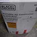 BLACK+DECKER 10,000 BTU Portable Air Conditioner for Rooms up to 450 Sq. with Remote Control, White