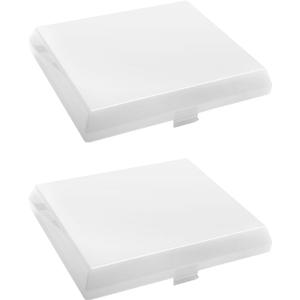 AP5609551 Bathroom Fan Light Cover Fits For Broan Nutone Bathroom Vent Fan Light Lens cover, Replaces For Kenmore S97011813 Exhaust Fan Light Cover, Fits Any Model 8'' x 7'' Light Cover - 2 pack