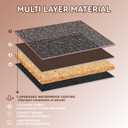 Outdoor Cat House for Shelter Feral Cat, Outside Waterproof Cat House for Outdoor/Indoor Cats, Insulated Cat Bed for All Seasons with Cozy Cushion (Brown, Zip Style)