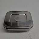 Everusely - Bento Box - Lavender, 27oz / 0.8 L - Stainless Steel Lunch Box with Leakproof Condiment Container - 3 Compartment Snack Organizer for On the Go Meals - Freezer & Dishwasher Safe