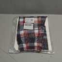 storeofbaby Boys Casual Plaid Pants Loose Elastic Waist Long Trousers with Pockets S