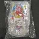 Kolldenn 24 Pcs Art Paint Party Favor Bags Plastic Clear PVC Gift Bags with Handles Colorful Artist Splatter Goodie Candy Bag for Birthday Baby Shower School Classroom Supply 6x6x3inch(Classic)