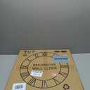 Maxstar Large Wall Clock for Living Room,Metal & Wood Silent Rustic Farmhouse with Arabic Numeral, Battery Operated Wall Clocks Decorative for Bedroom Office Home Decor 24inch Black