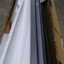 DIYHD 60X80in Grey PVC Folding Accordion Door for Interior, Includes Mounting Hardware, Handle & Latch, Close on Middle (Dark Gray)