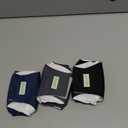 Wegreeco Washable Male Dog Belly Band (Stylish Pattern)- Pack of 3 - Washable Male Dog Belly Wrap, Dog Diapers Male (Black, Charcoal, Navy, X-Small)