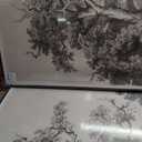 Large Framed Vintage Landscape Long Narrow Wall Art for Hallway, 2 Piece