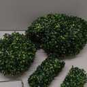 19 Inch Faux Boxwood Topiary Balls 2 PCS, Artificial Greenery Decorative Spheres for Backyard, Balcony, Wedding, Event and Home Decoration